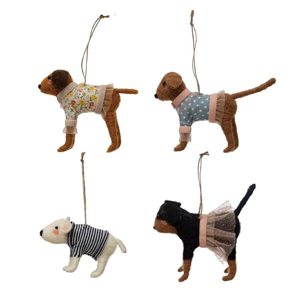 Wool Dog Ornaments